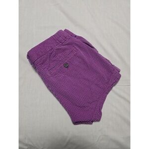 J Crew Shorts Womens 0 Purple Pink Striped Seersucker Lightweight Summer Casual